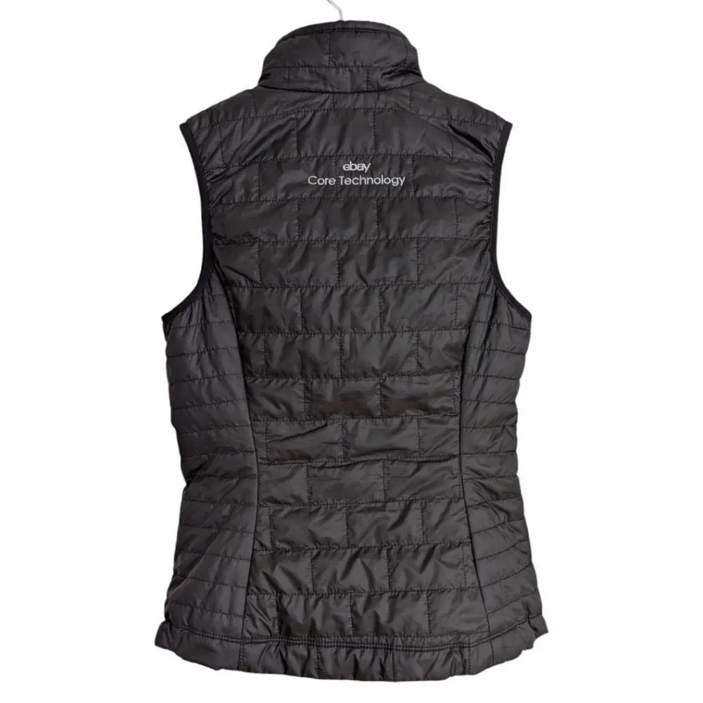 Patagonia x Ebay Embroidered Black Quilted Vest Zip Up Women's XXS STY84247 FA19 - Picture 3 of 9